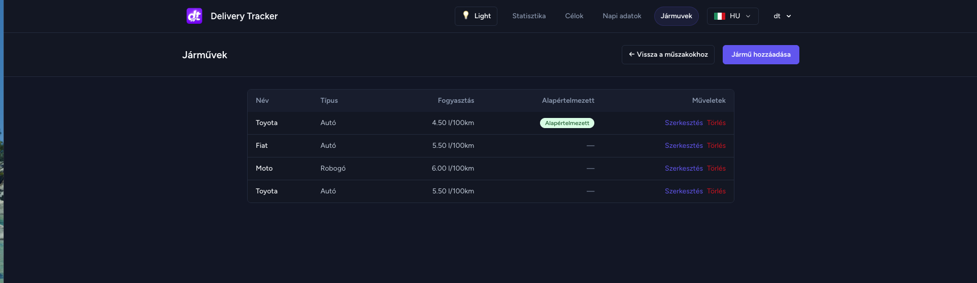 Delivery Tracker screenshot